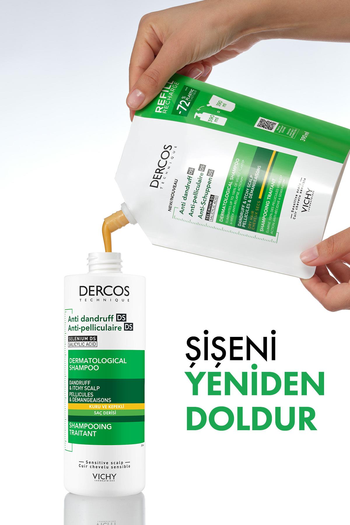 VichyŞAMPUANLARVichy Dercos Anti Dandruff Kuru Saçlar İçin Kepek Karşıtı Şampuan Refill 390 ml