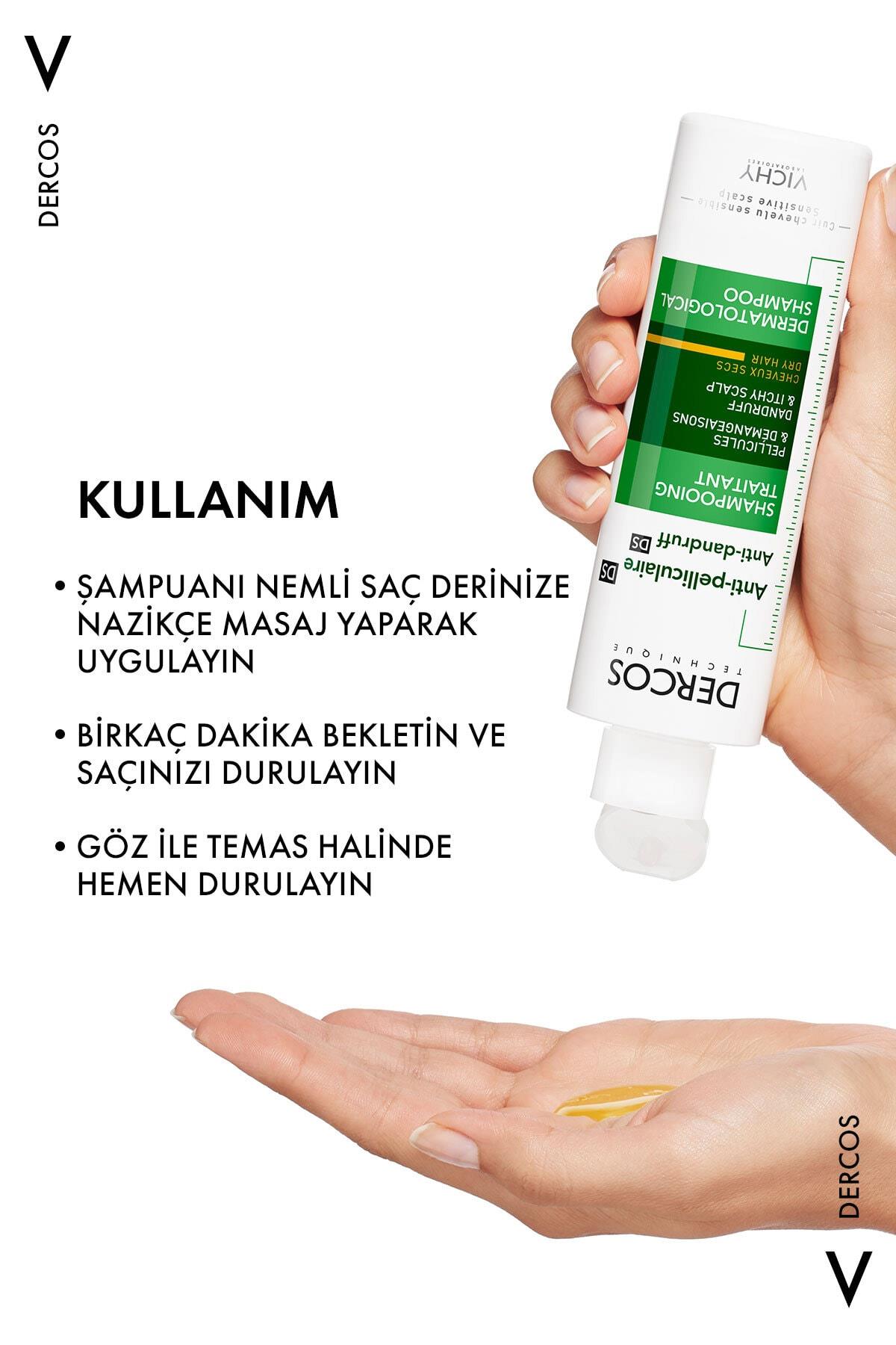 VichyŞAMPUANLARVichy Dercos Anti-Dandruff Şampuan Kepek Karşıtı Kuru Saçlar İçin 200 ml