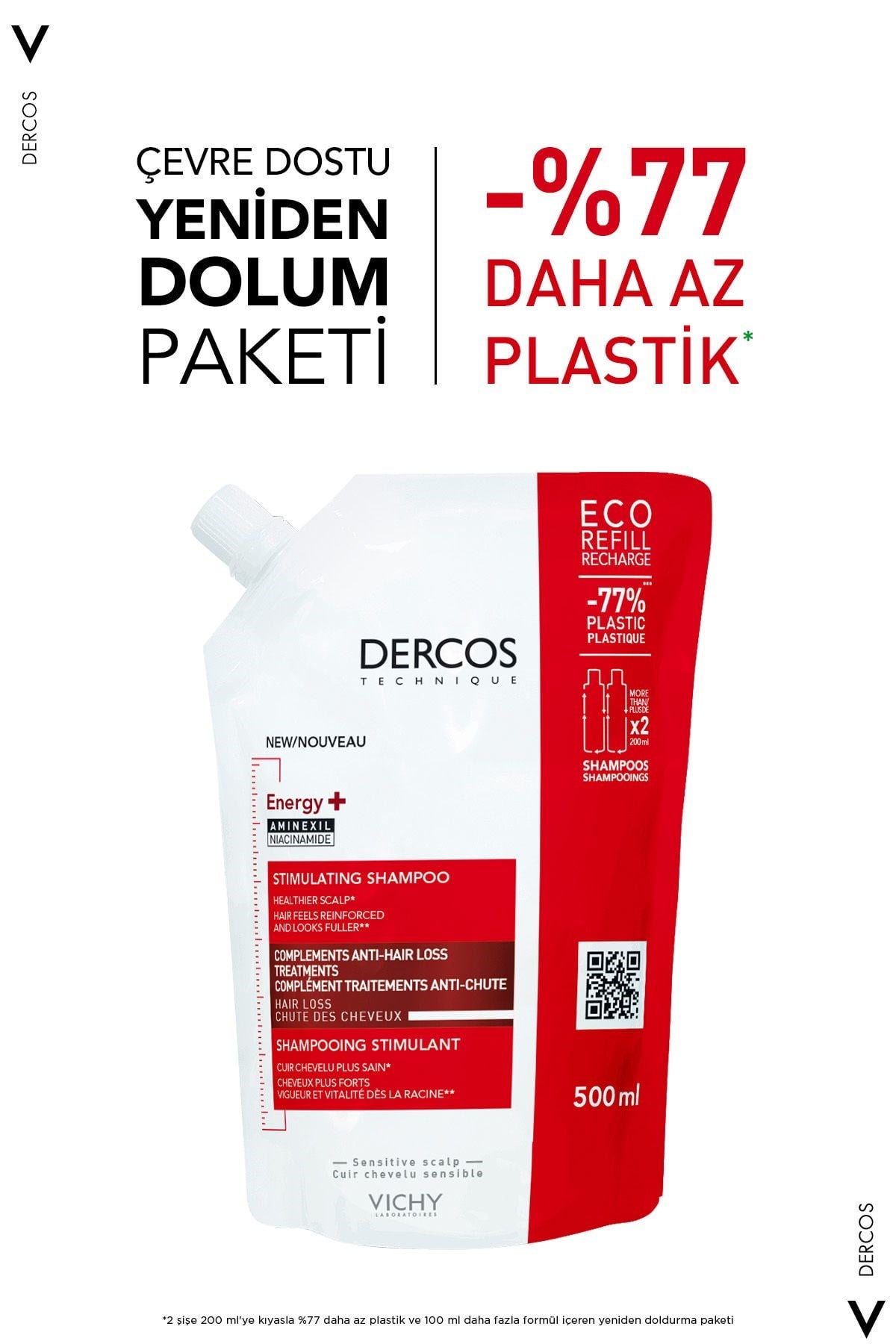 VichyŞAMPUANLARVichy Dercos Energising Saç Dökülmesine Karşı Şampuan 500 ml
