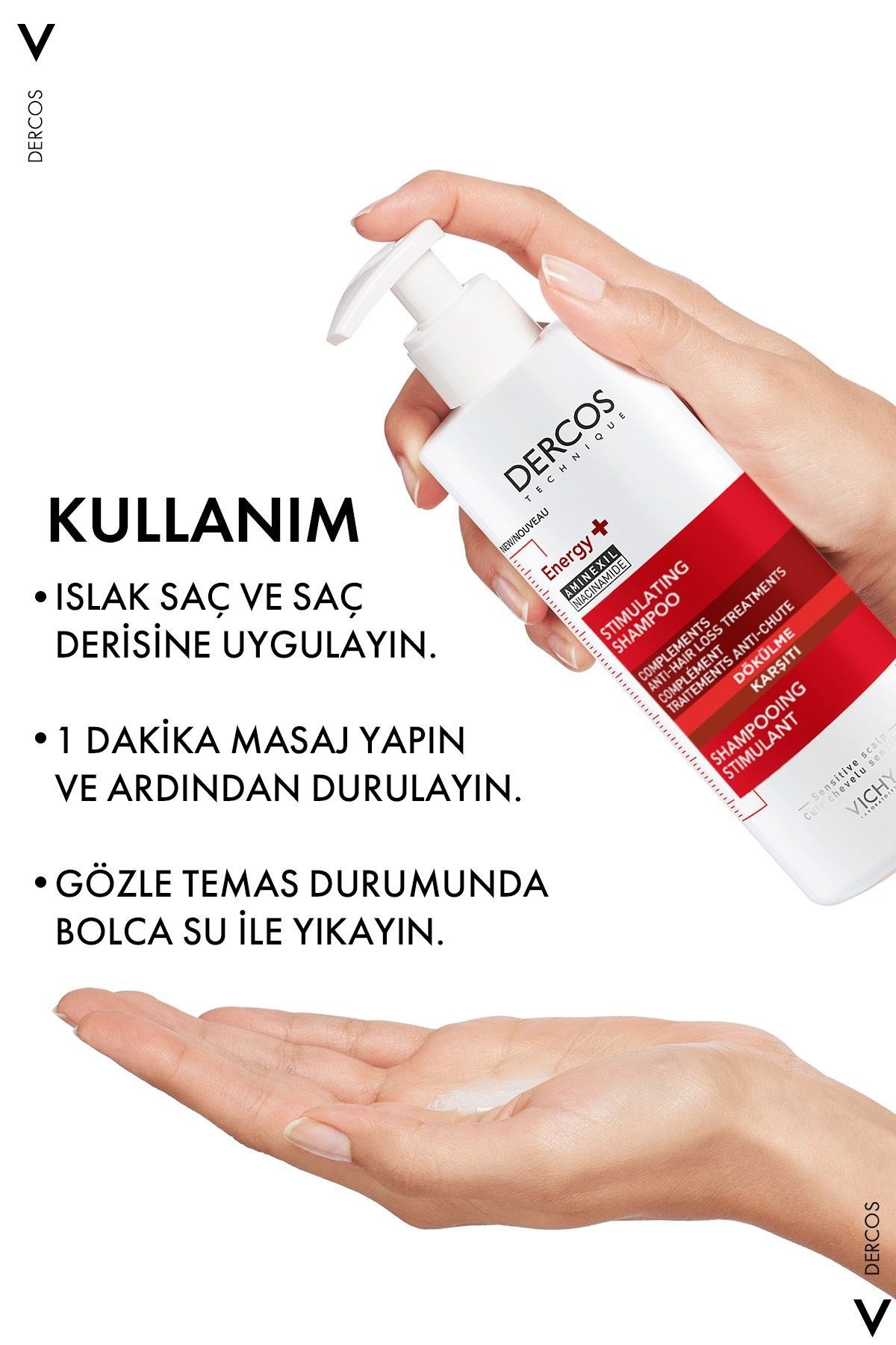VichyŞAMPUANLARVichy Dercos Energising Saç Dökülmesine Karşı Şampuan 500 ml
