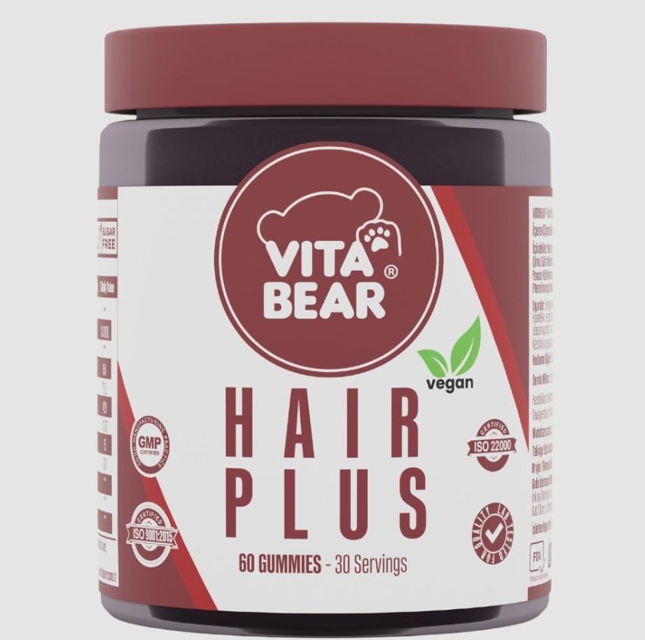 VİTA BEARVİTAMİN-MİNERALLERVita Bear Hair Plus Vegan 60 Gummies