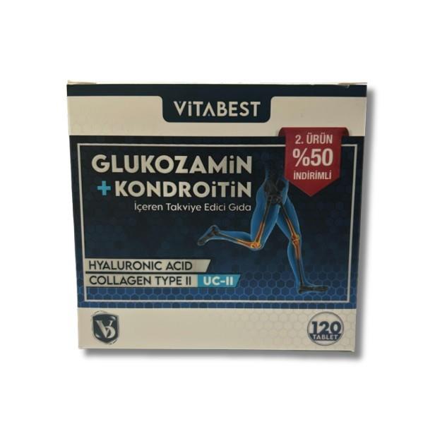 VİTABESTKOLAJENLERVitabest Glukozamin Kondroitin 120 Tablet