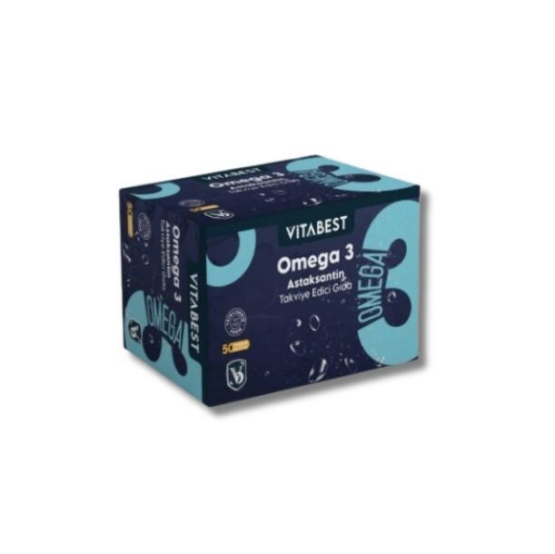 VİTABESTVİTAMİN-MİNERALLERVitabest Omega 3 Astaksantin 50 Yumuşak Kapsül