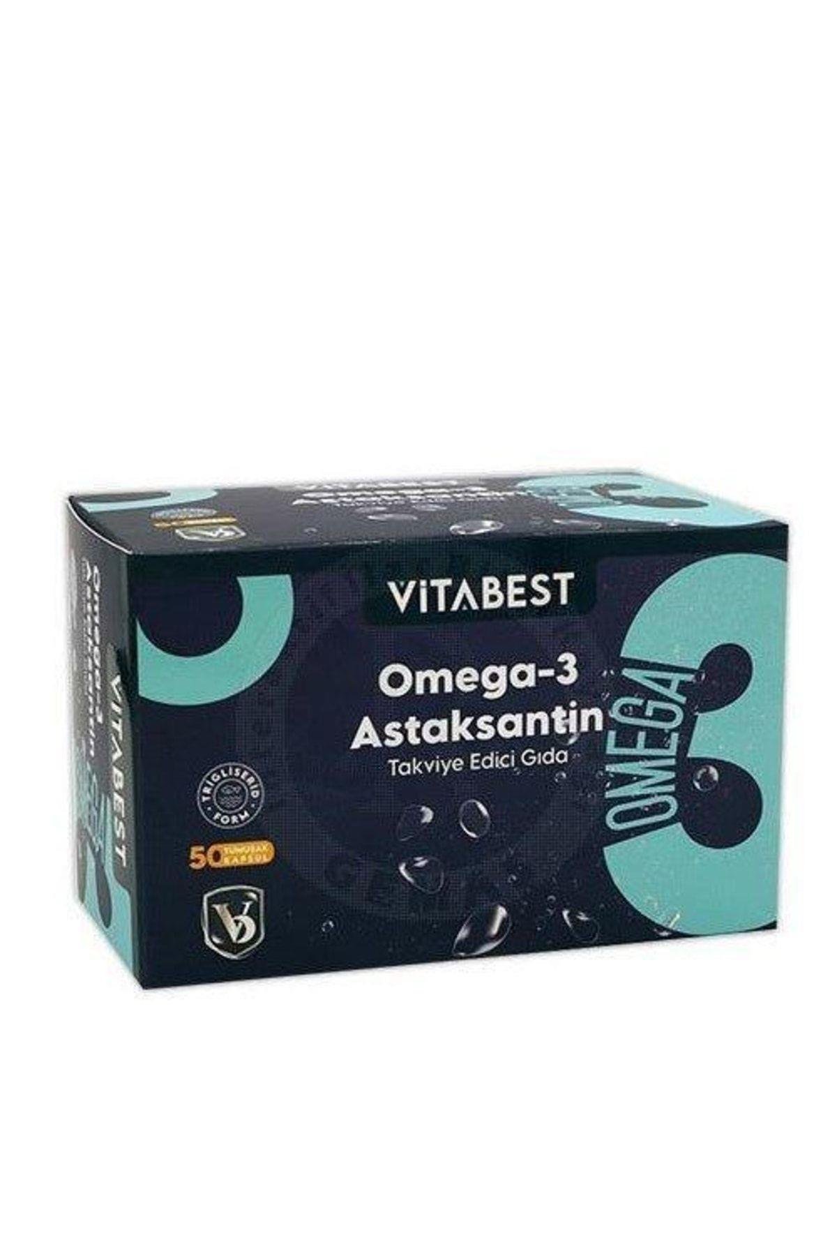 VİTABESTVİTAMİN-MİNERALLERVitabest Omega 3 Astaksantin 50 Yumuşak Kapsül