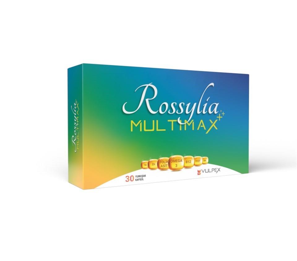 VULPEXVİTAMİN-MİNERALLERRossylia MultiMax Omega-3, Folik Asit, İyot, B12 içeren Multivitamin ve Multimineral 30 Kapsül