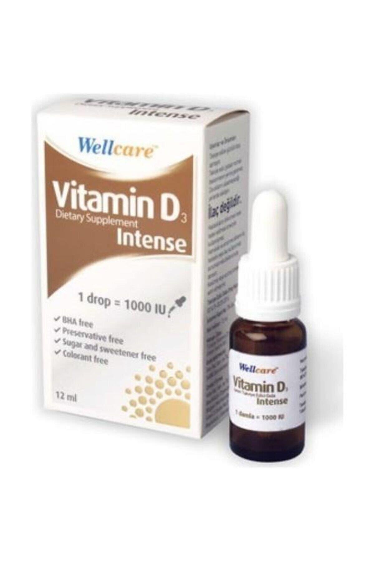WELLCAREVİTAMİN-MİNERALLERWellcare Vitamin D3 Intense 1000 IU 12 ml