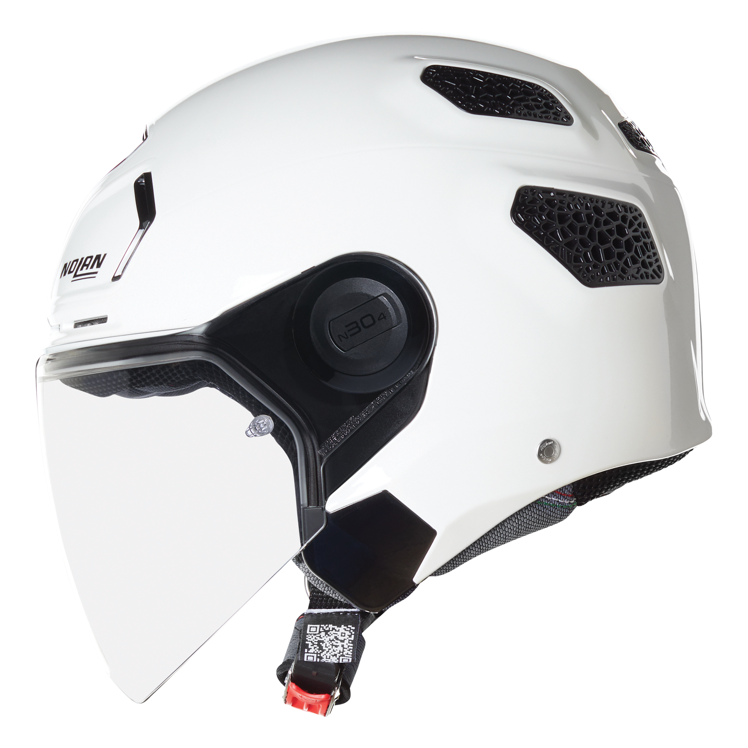 NOLANNOLAN N30-4 T CLASSICO 305 CAMLI YARIM KASK METAL BEYAZ