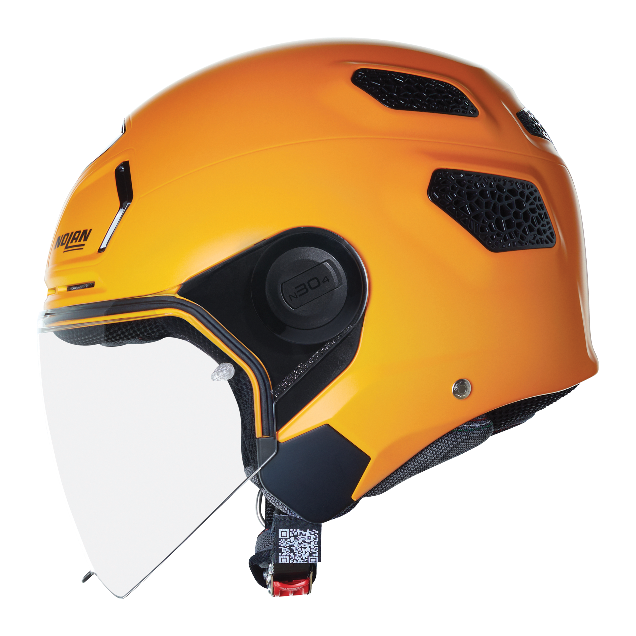 NOLANNOLAN N30-4 T CLASSICO 310 CAMLI YARIM KASK METAL TURUNCU