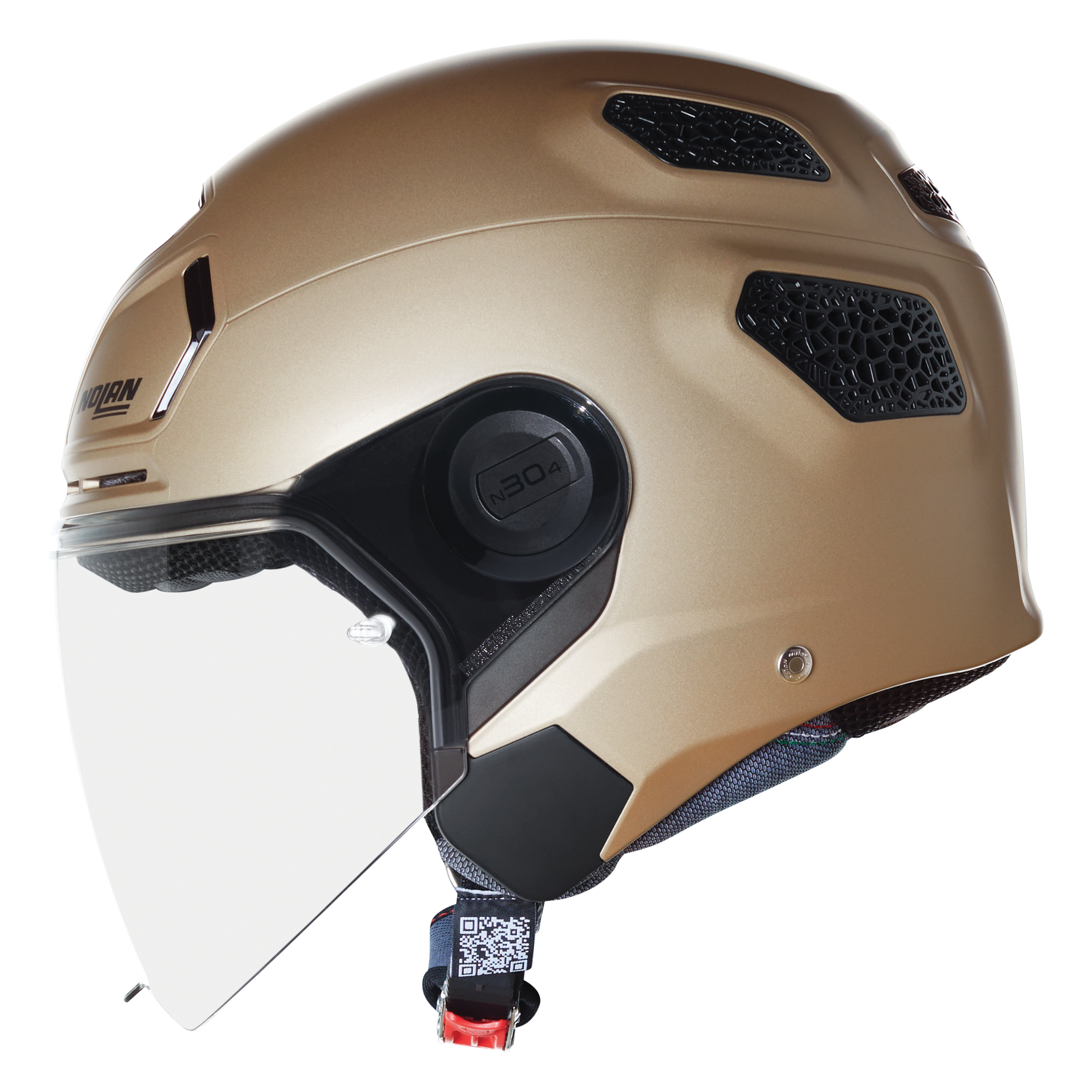 NOLANNOLAN N30-4 T CLASSICO NOBILE 317 NOBILE CAMLI YARIM KASK MAT AÇIK KAHVERENGİ