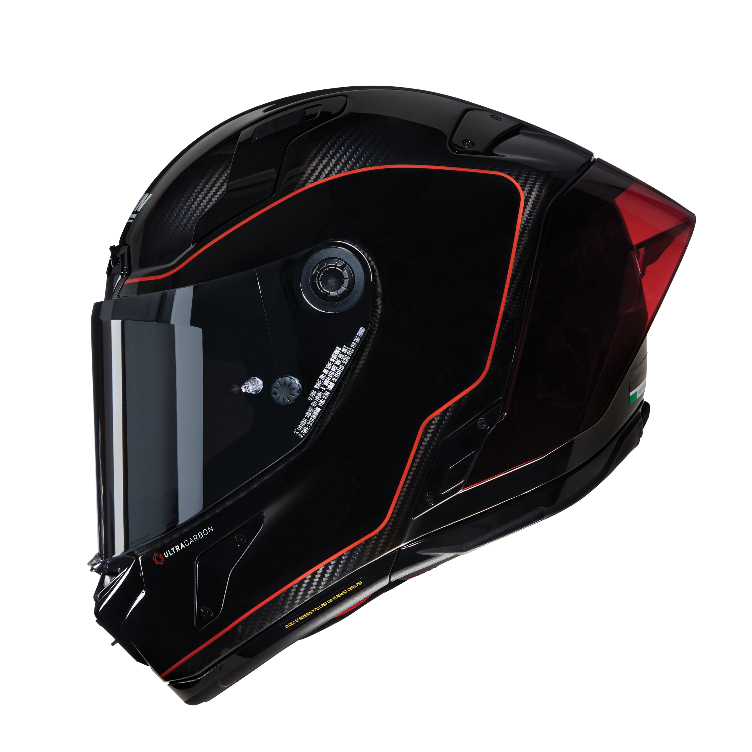 NOLANNOLAN X-804 RS ASSO DI PICCHE 342 KARBON KAPALI KASK PARLAK