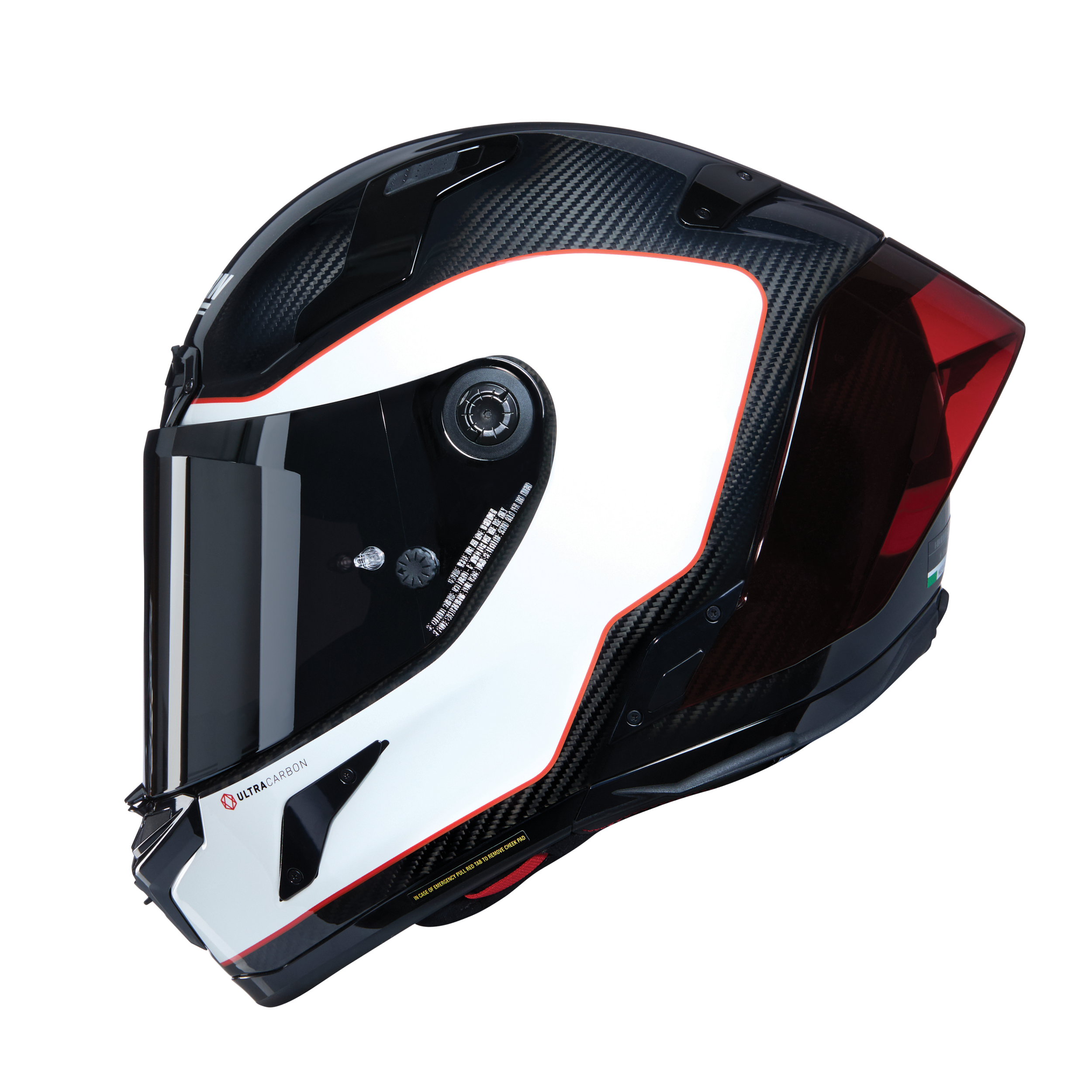 NOLANNOLAN X-804 RS ASSO DI PICCHE 343 KARBON KAPALI KASK PARLAK