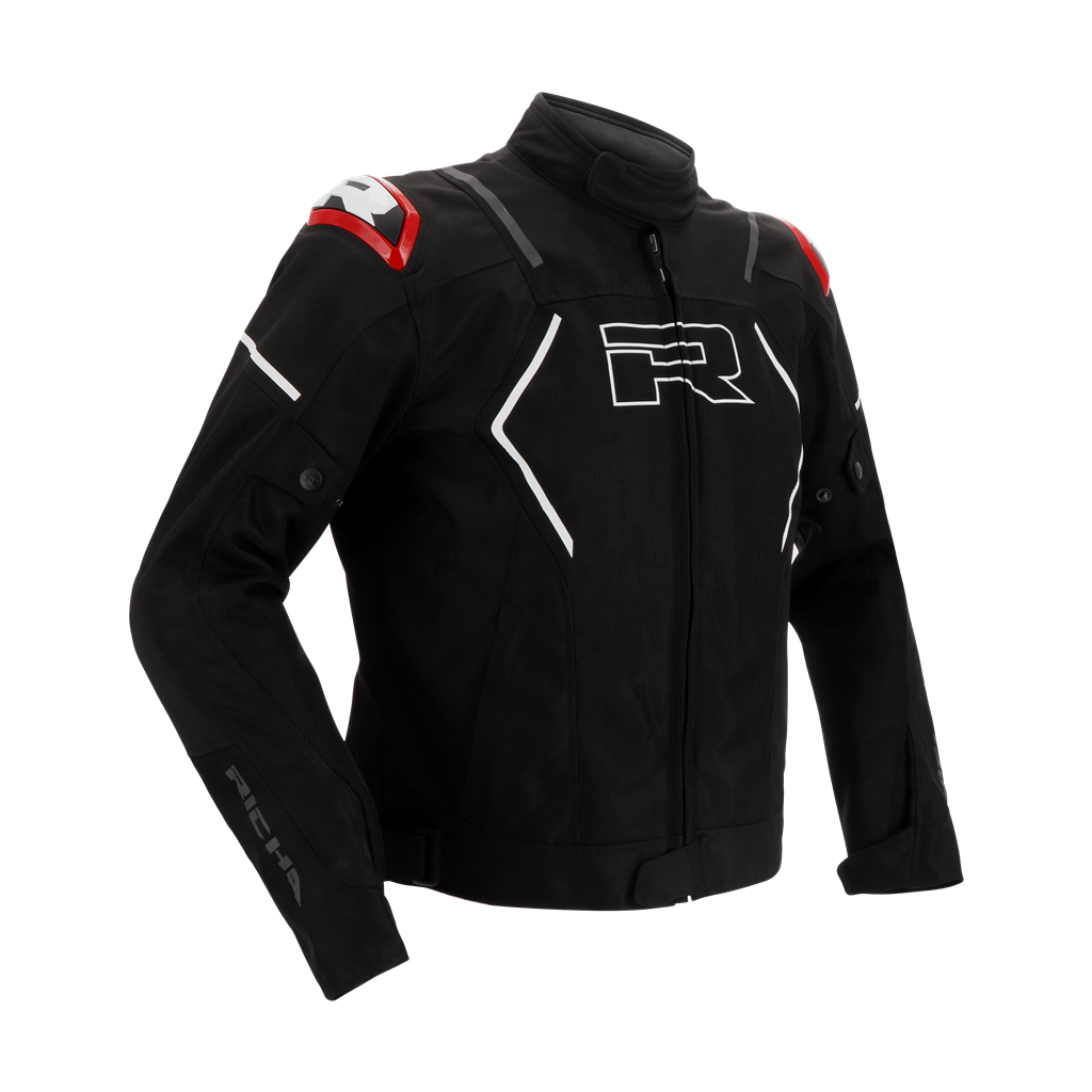 RICHARICHA VENDETTA MESH MOTOSİKLET KORUMALI MONT SİYAH KIRMIZI