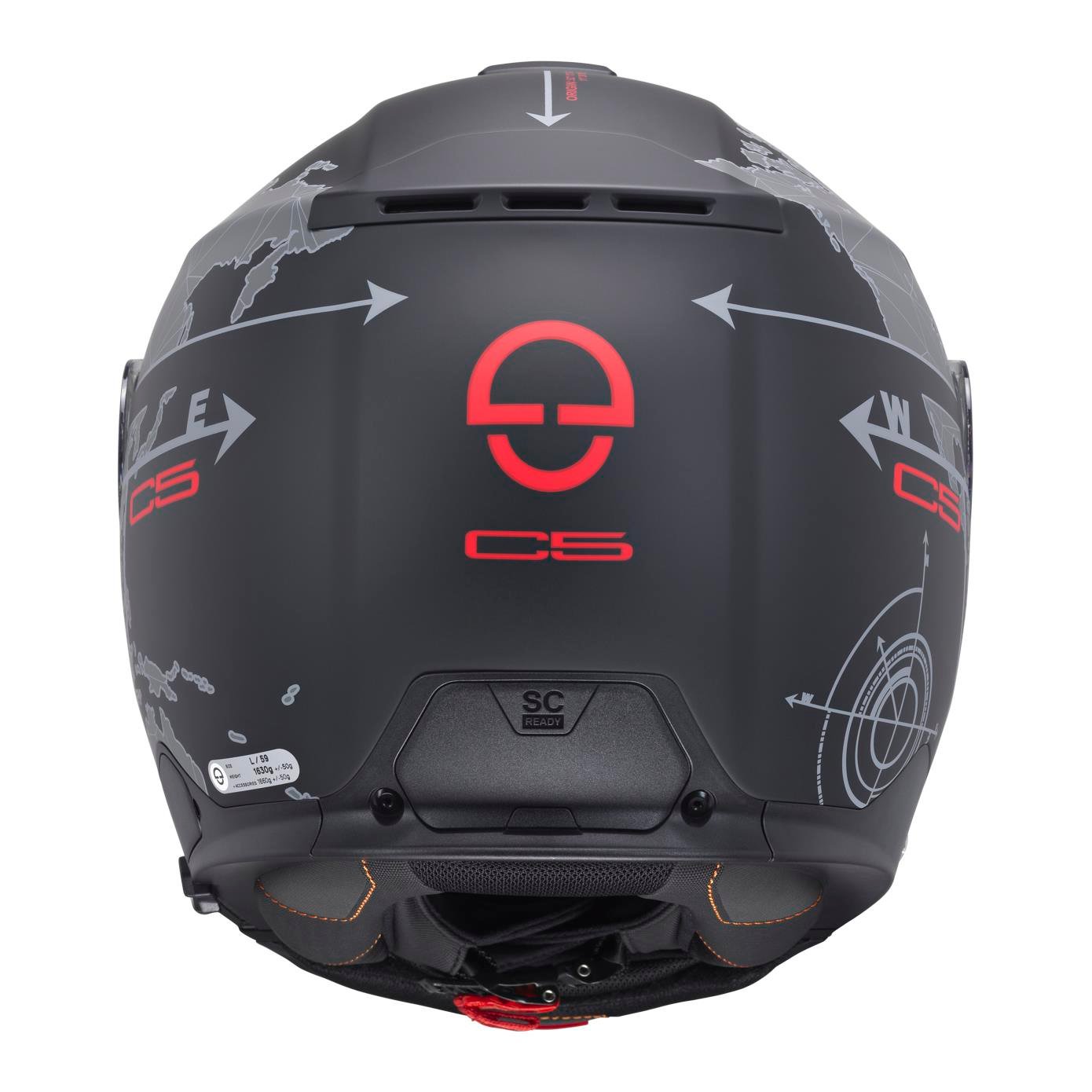 SCHUBERTHSCHUBERTH C5 GLOBE BLACK  ÇENE AÇILIR MOTOSİKLET KASKI