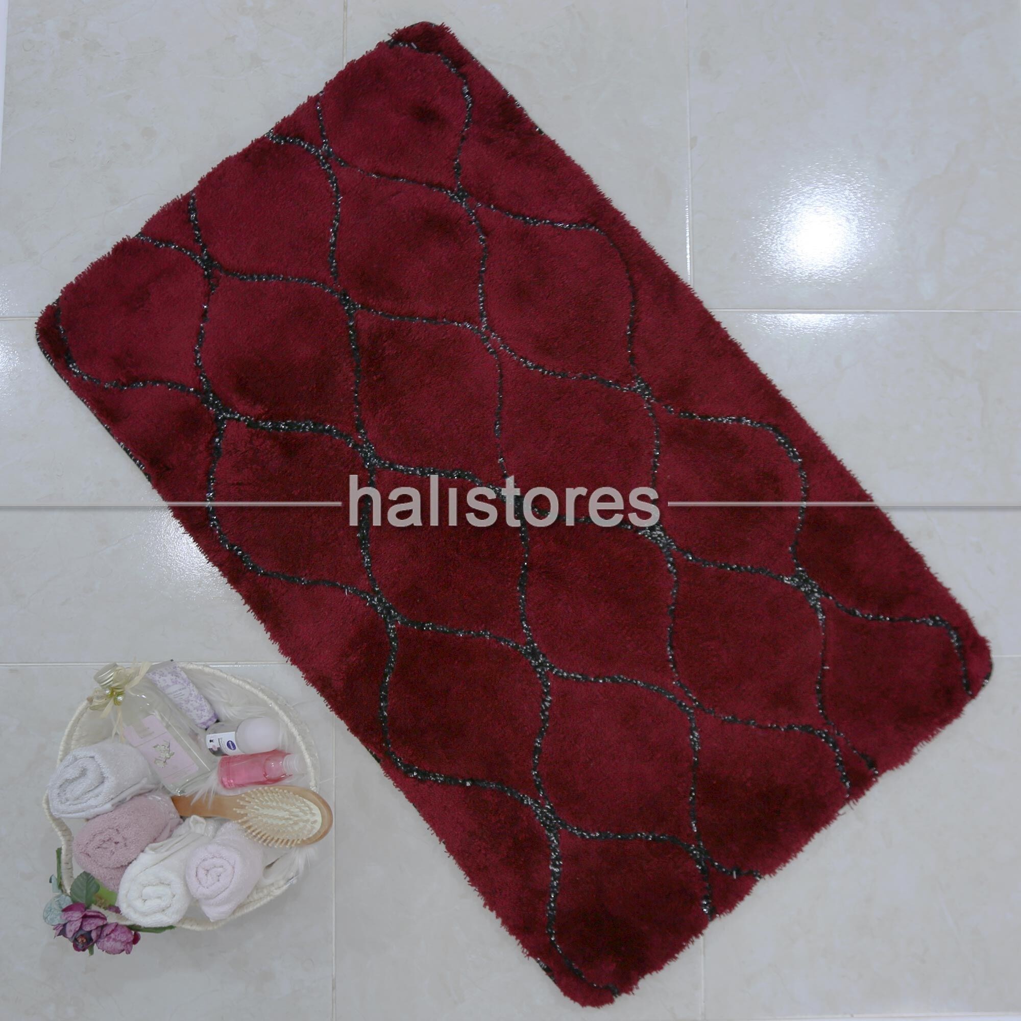 Chilai Home Banyo Halısı İnfinitiy Vişne