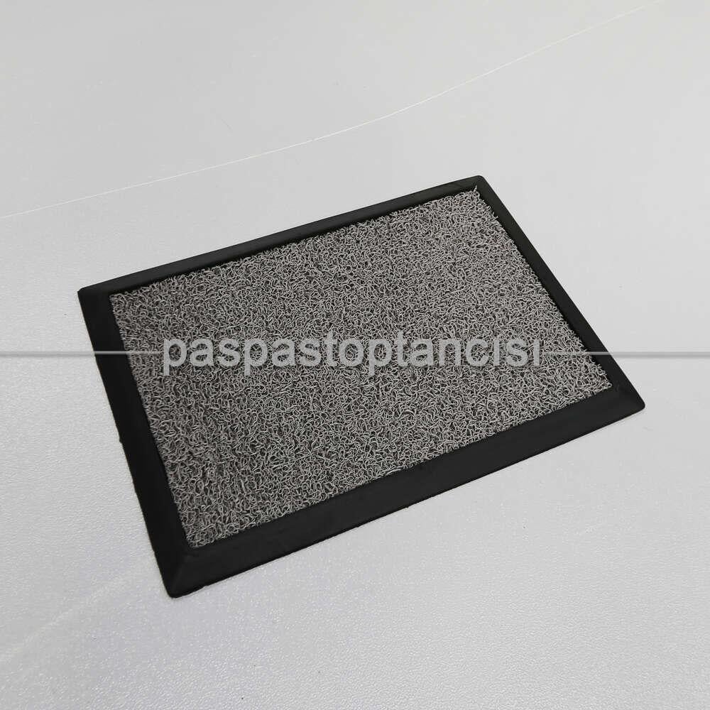 Gri Kıvırcık Paspaslı Kauçuk Hijyen Paspas