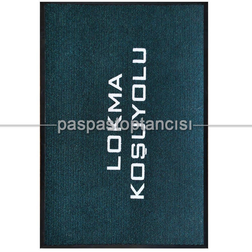 Restaurant için Özel Logolu Yeşil Paspas