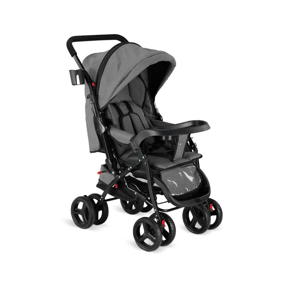 Babyhope BH-617 Çift Yönlü Bebek Arabası Gri
