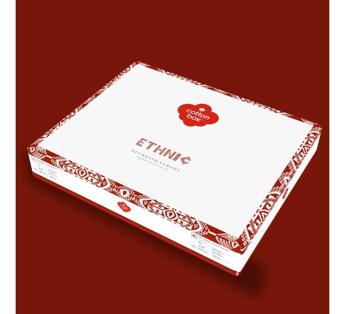Cotton Box Ethnic Çift Kişilik Nevresim Takımı Elvira Siyah