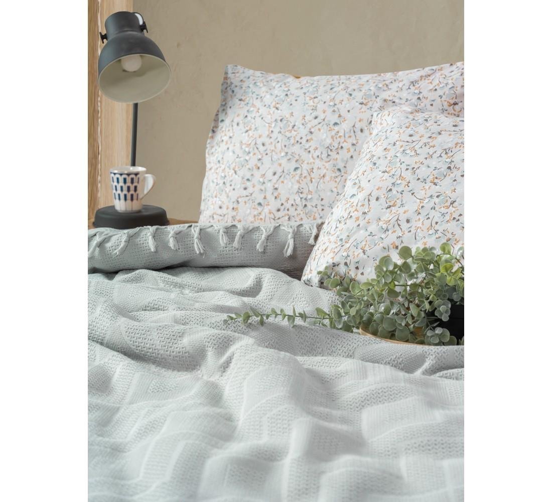Cotton Box Origin Mint Jakarlı Çift Kişilik Pike Takımı