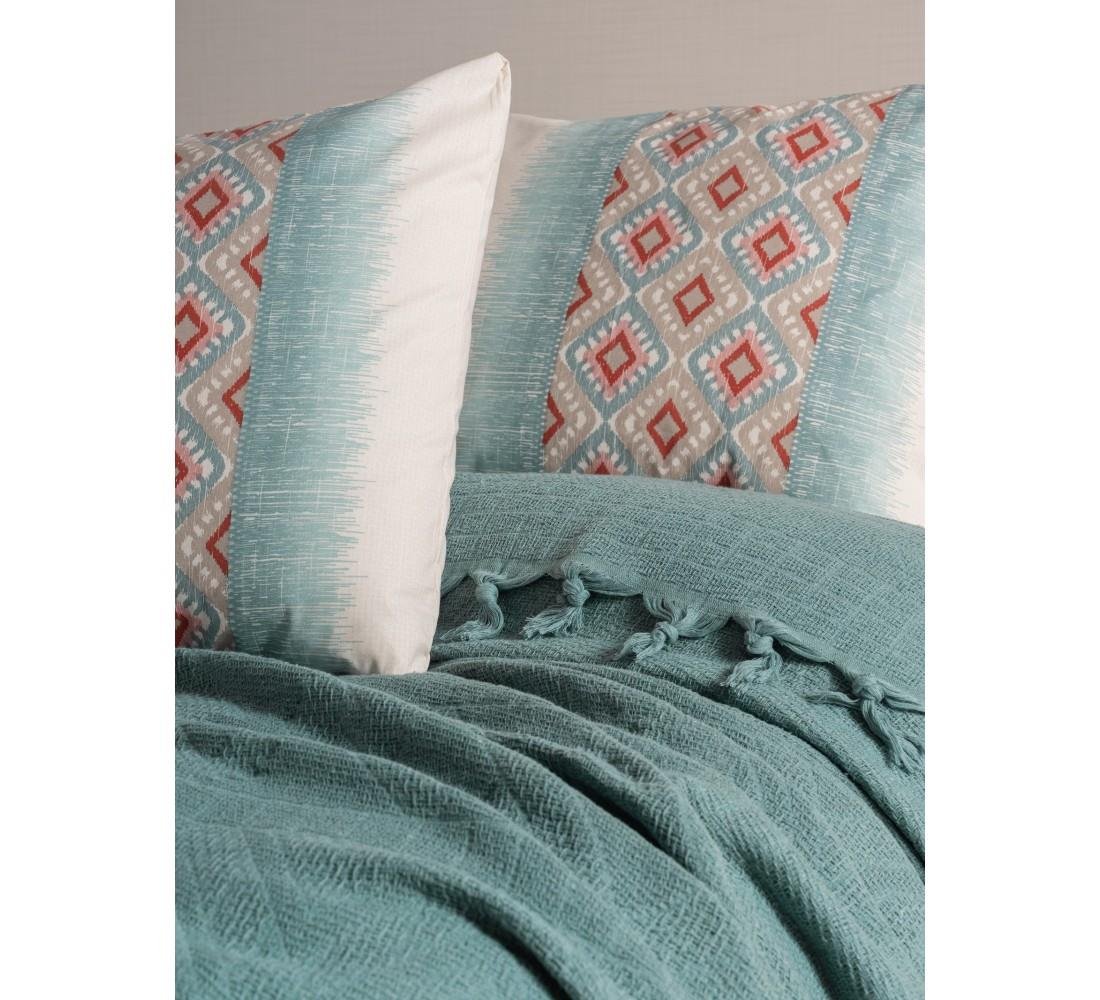 Cotton Box Papina Mint Jakarlı Çift Kişilik Pike Takımı