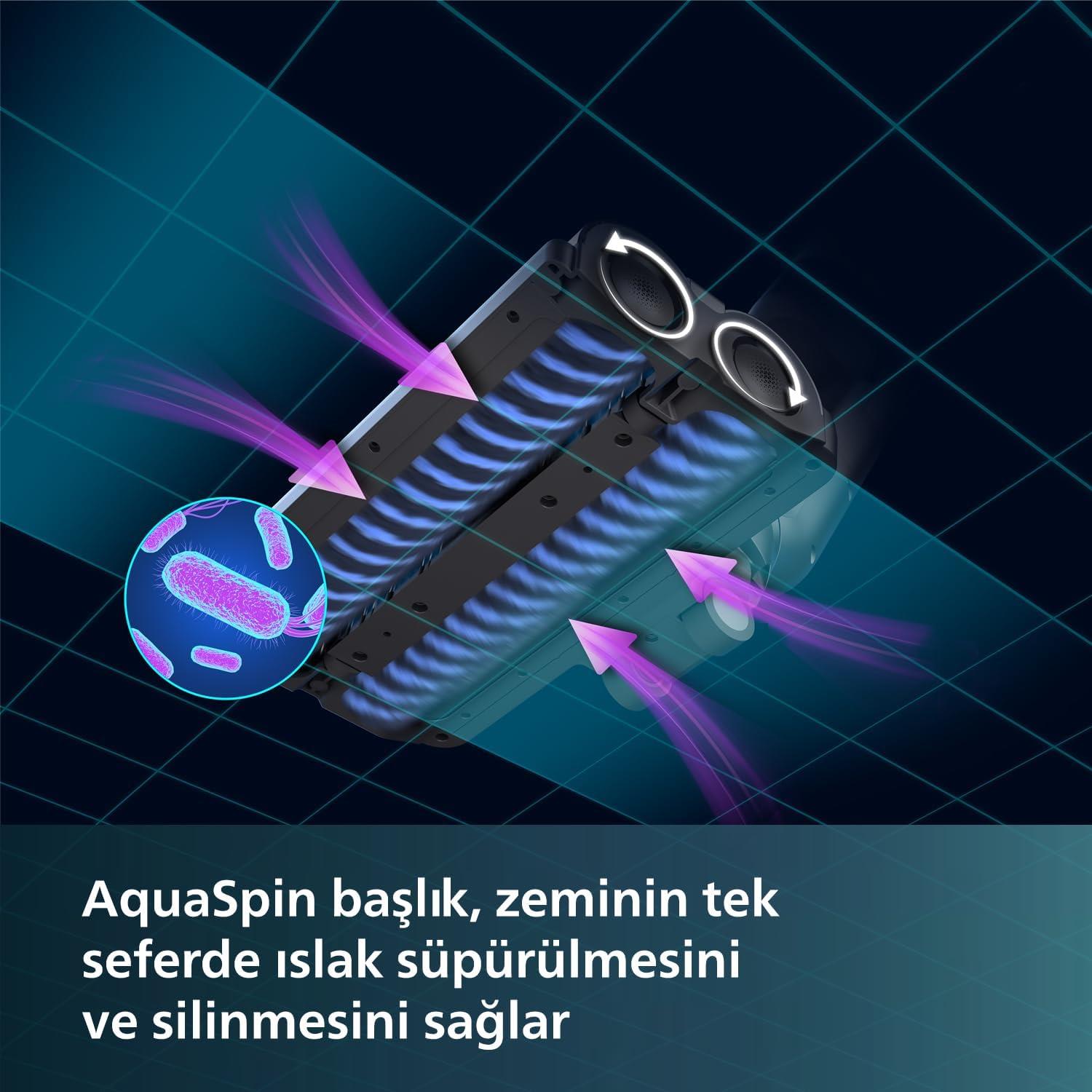 Philips Aqua Trio XW7110/01 Dikey Şarjlı Süpürge