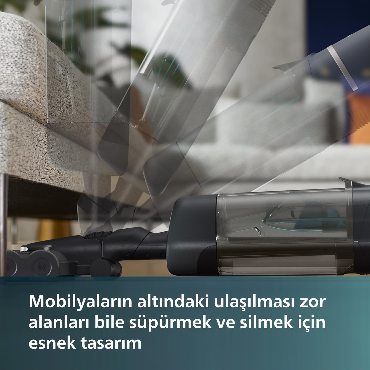 Philips Aqua Trio XW7110/01 Dikey Şarjlı Süpürge