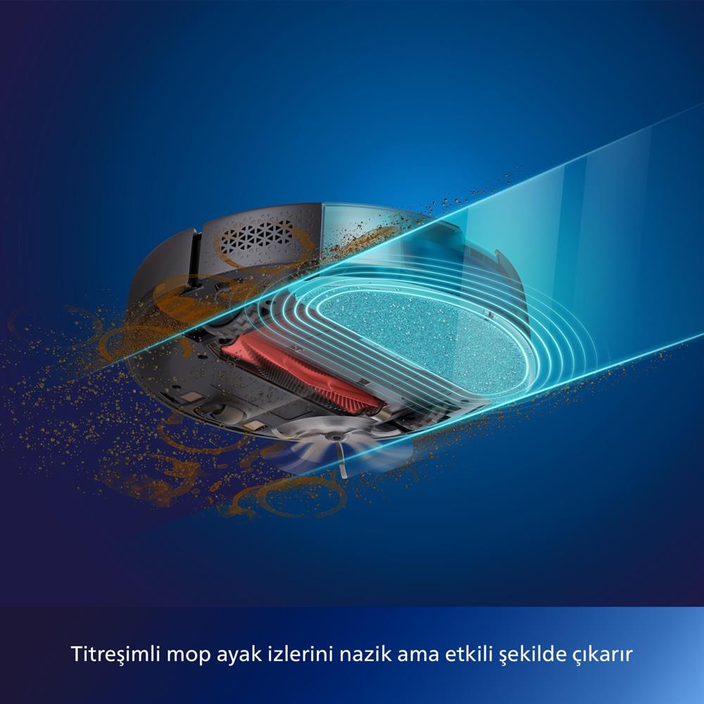 Philips HomeRun 7000 Serisi Aqua XU7000/01 Akıllı Robot Süpürge Siyah