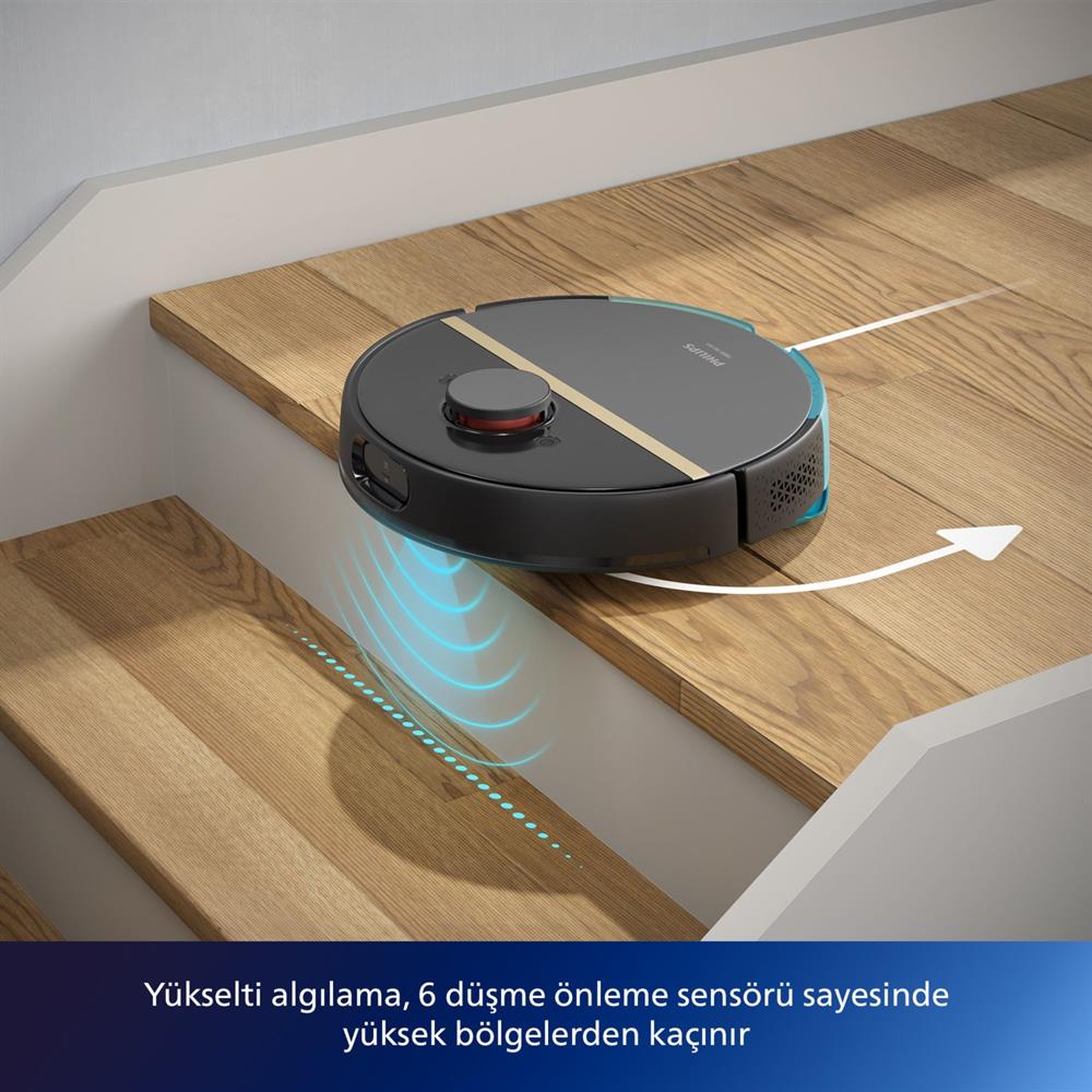 Philips HomeRun 7000 Serisi Aqua XU7000/01 Akıllı Robot Süpürge Siyah