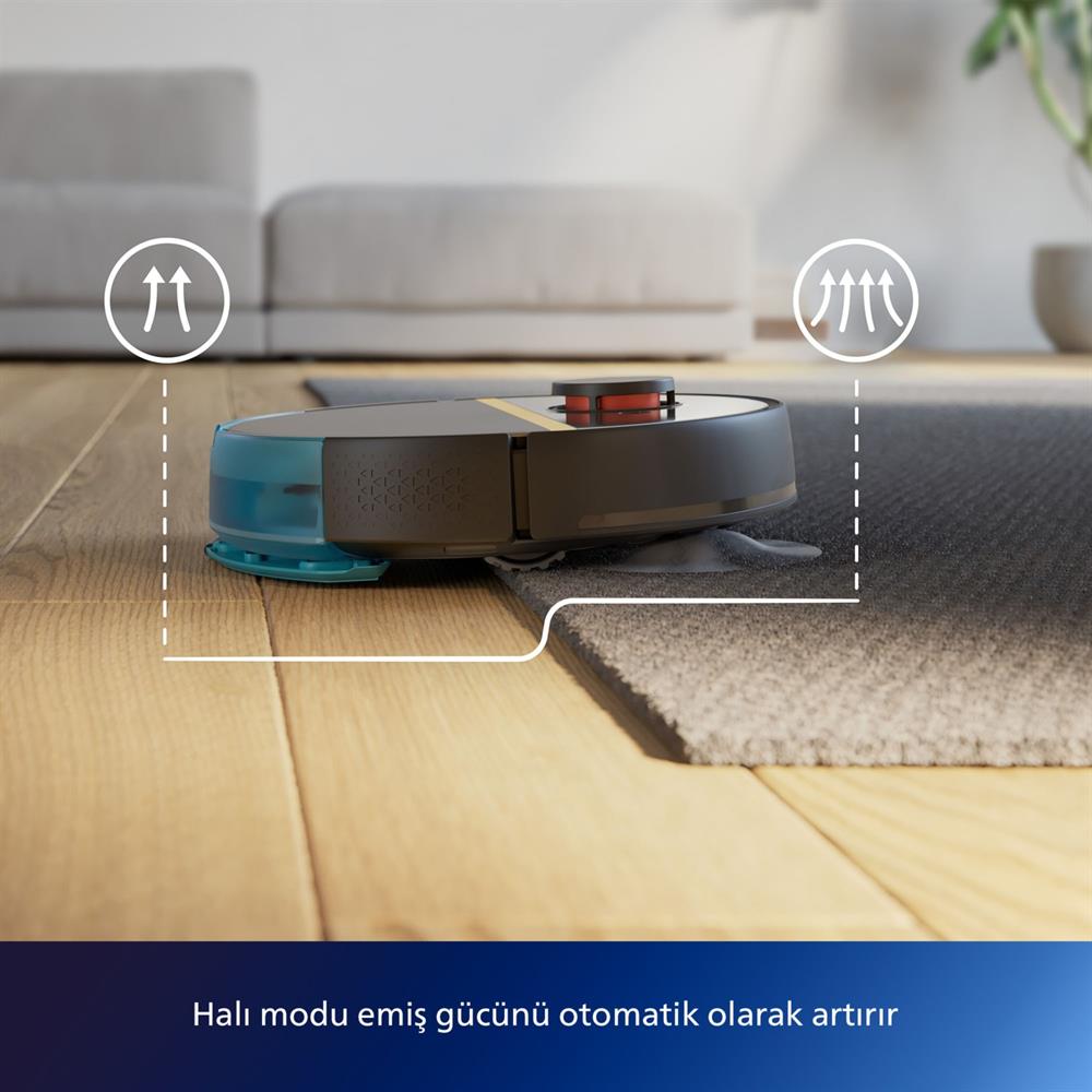 Philips HomeRun 7000 Serisi Aqua XU7000/01 Akıllı Robot Süpürge Siyah