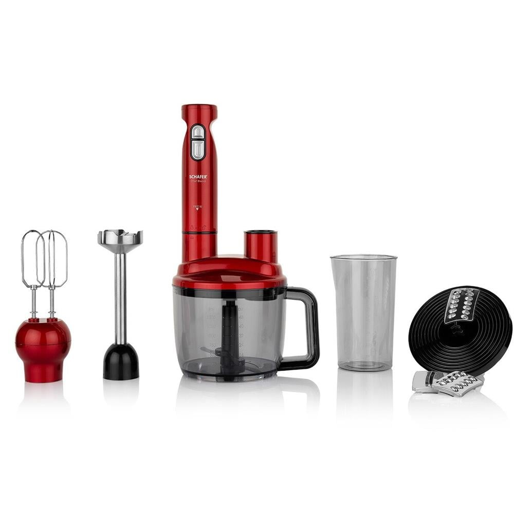 Schafer Chef Blend Mega Blender Set Kırmızı