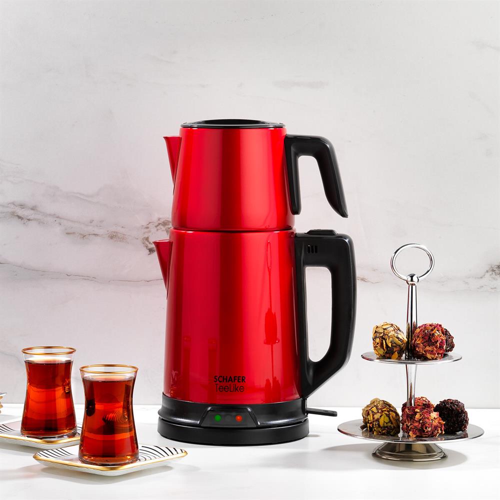 Schafer TeeLike 1800 W Kırmızı Çay Makinesi