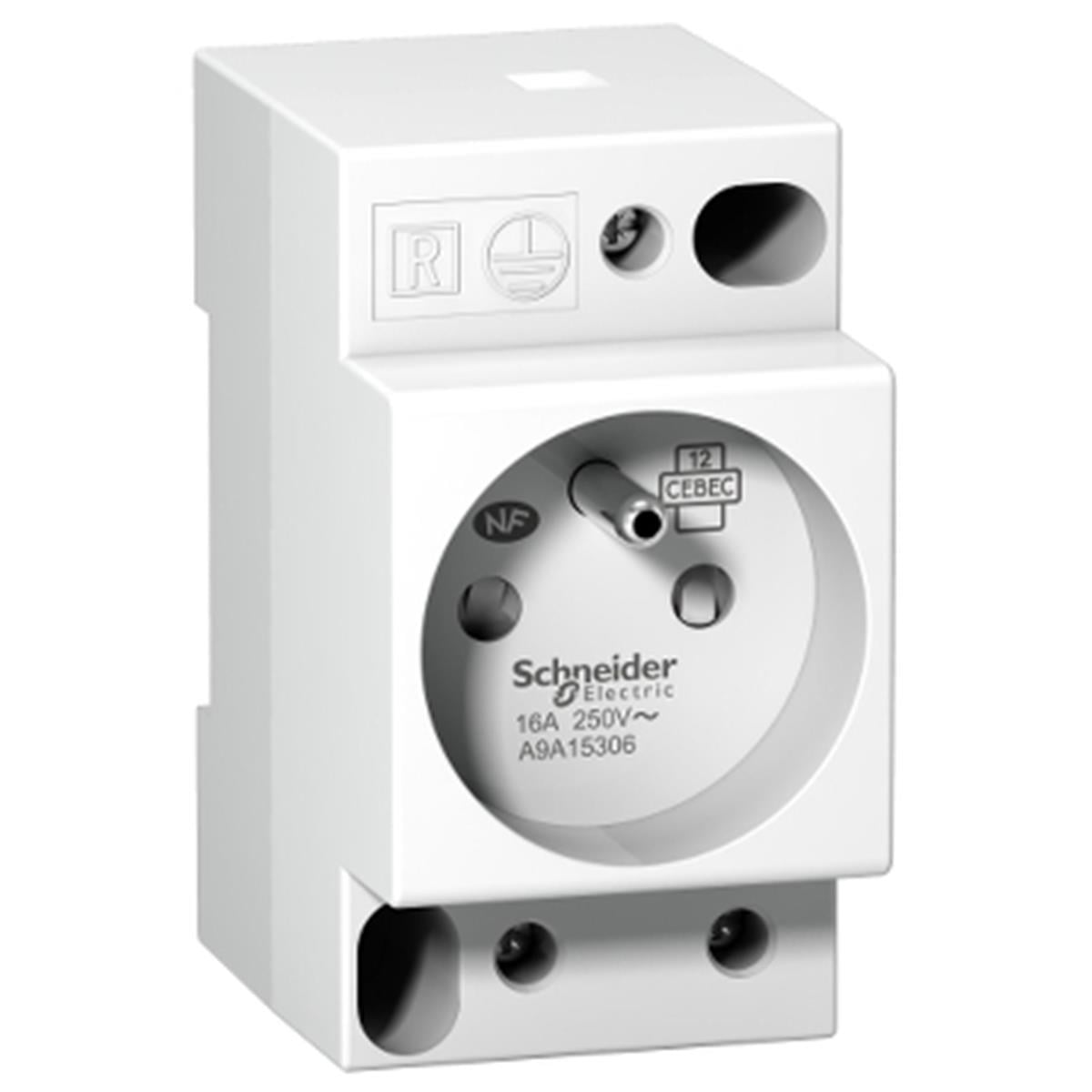 A9A15306
DIN soket iPC - 2P+E - 16A - 250VAC - NFC 15100 - 