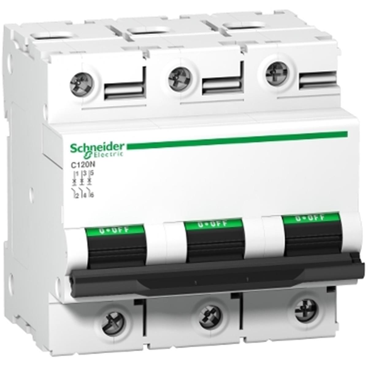 A9N18364
Acti9 C120N 3P 63A, 10kA 415V C eğrisi Minyatür De