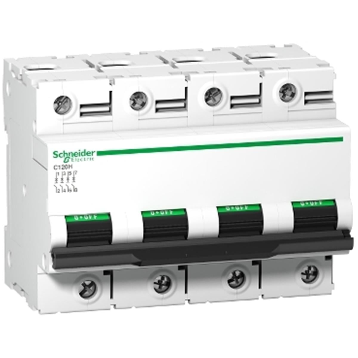 A9N18480
Acti9 C120N 4P 100A, 15kA 415V C eğrisi Minyatür D