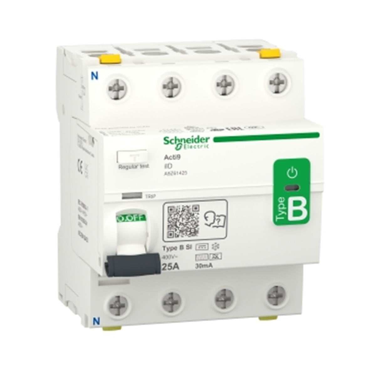 A9Z61425
Acti9 iID 4P 25A 30mA B-SI 
