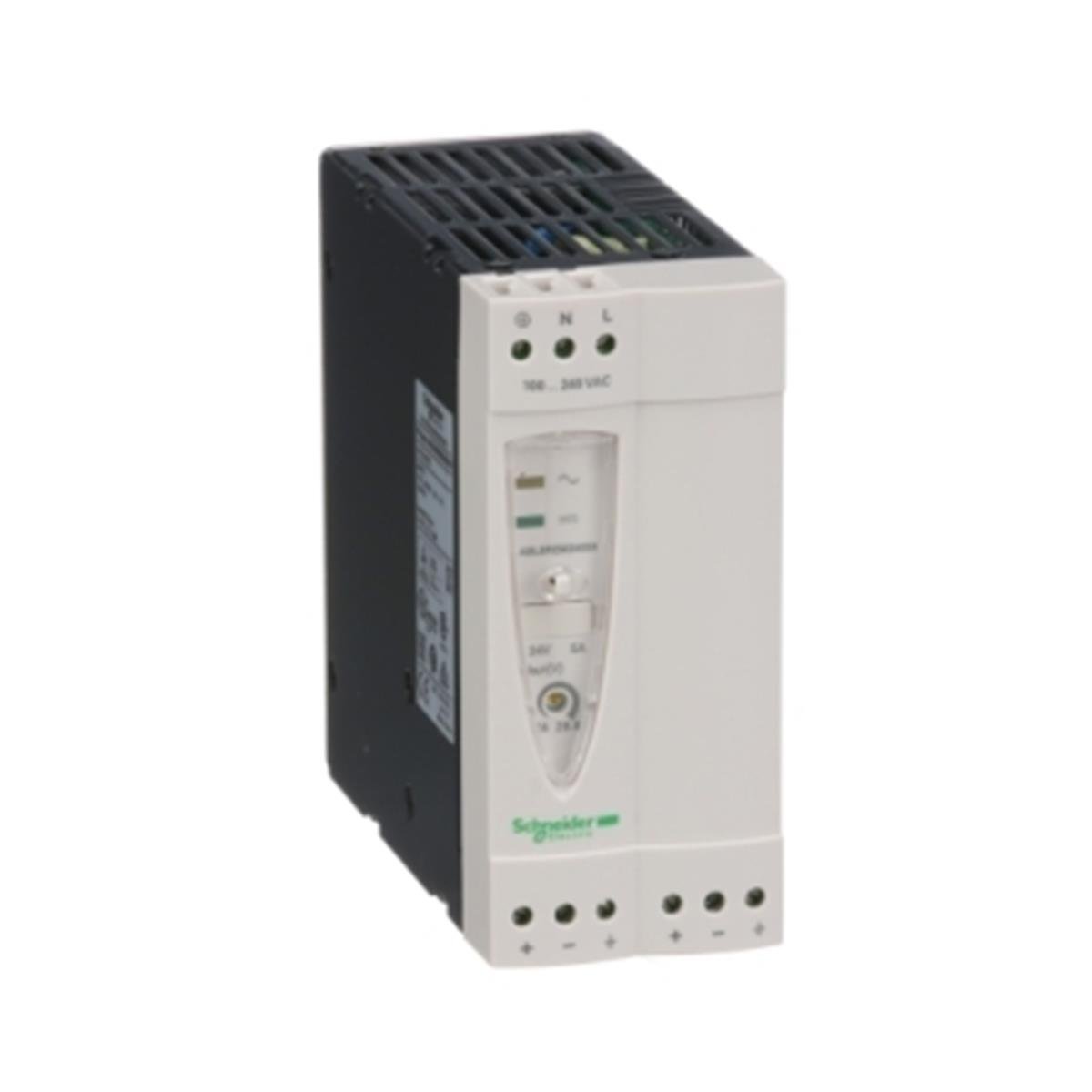 ABL8REM24050
Schneider Electric , ABL8REM24050 ,  Regulated Switch Power Supply, 1 or 2-phase, 100..240V AC, 24V, 5 A