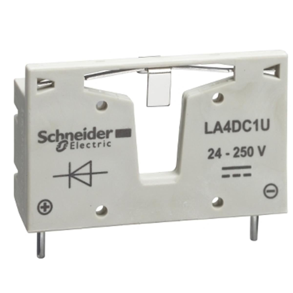 LA4DC1U
Tesys D - Süpresör Modülü - Diyotlar - 12...250 V 