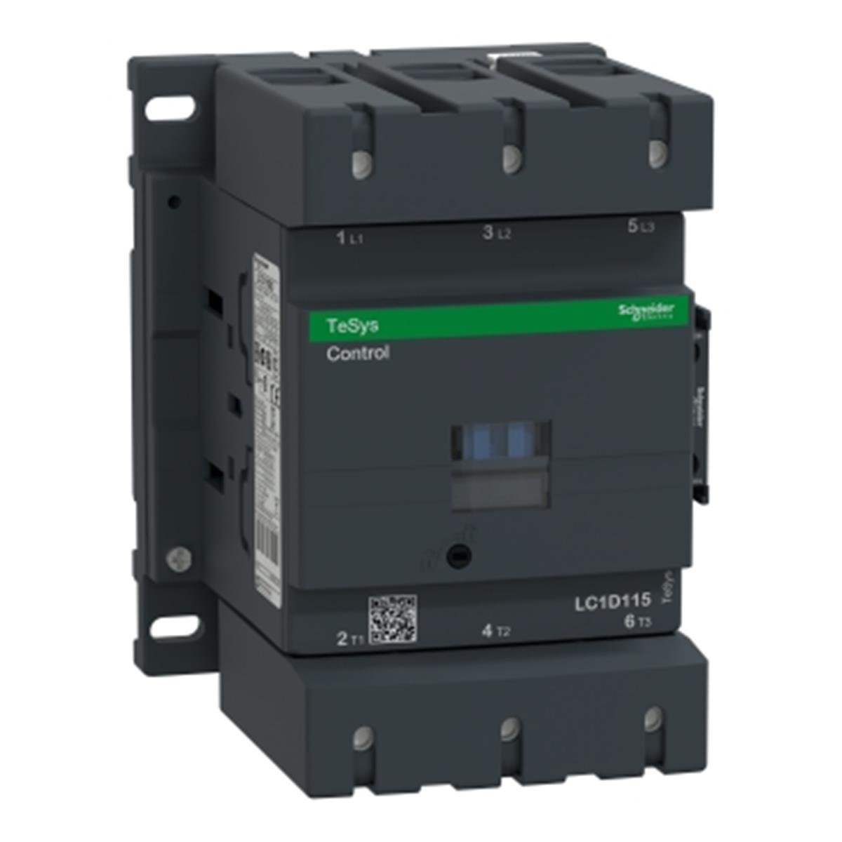 LC1D115FD
TeSys D Kontaktör 3P 115A AC3 110VDC 