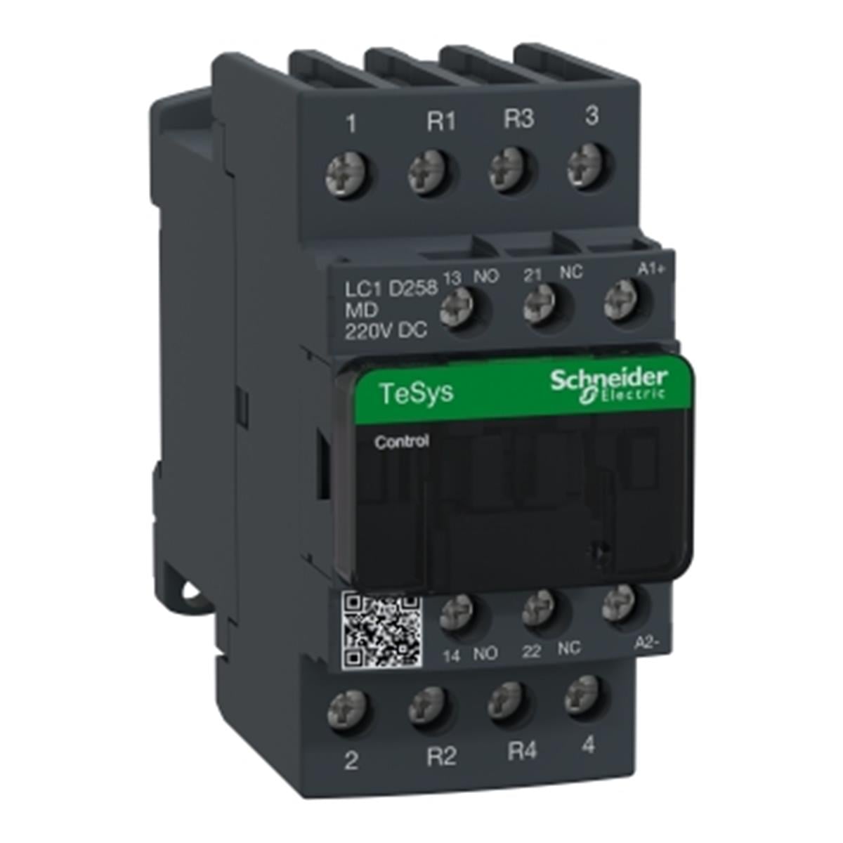 LC1D258MD
TeSys D Kontaktör 4P 40A AC1 220VDC 2NA2NK