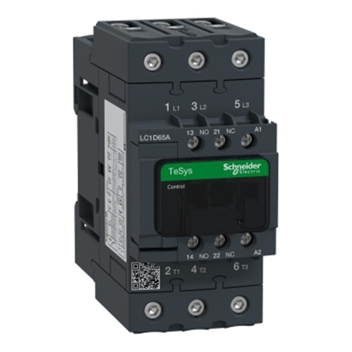 LC1D65AQ7
TeSys D Kontaktör 3P 65A AC3 380VAC 