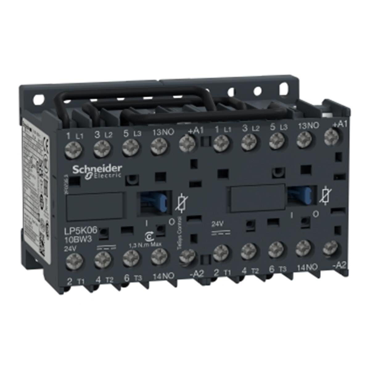 LP5K0610BW3
TeSys K Kontaktör Env 3P 6A AC3 24VDC 1NA