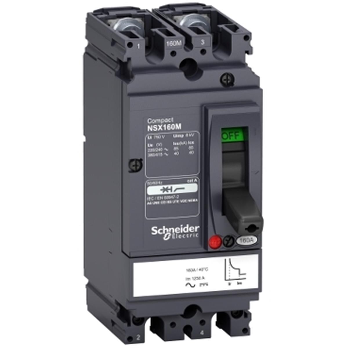 LV438710
DC Devre Kesici NSX160M 160A 2P 85KA AC/DC