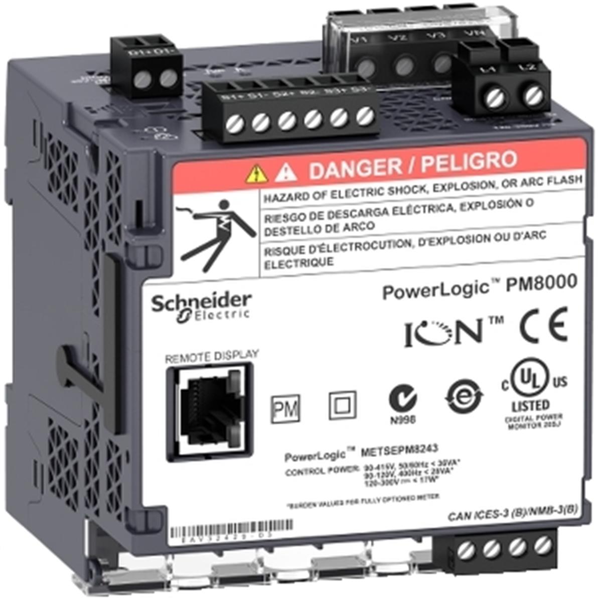 METSEPM8243
Powerlogic Pm8000 - Pm8243 Dın Rayına Monte Ölçüm 