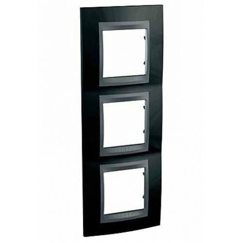 MGU66.004V.293Unica Rodyum siyahı-Grafit İkili dikey çerçeve