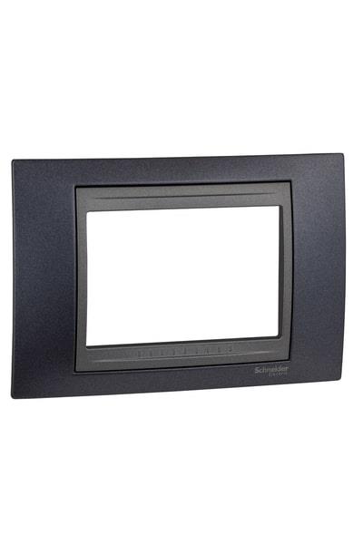 MGU66.103.297Unica Metalik gri-Grafit Üç Modül çerçeve