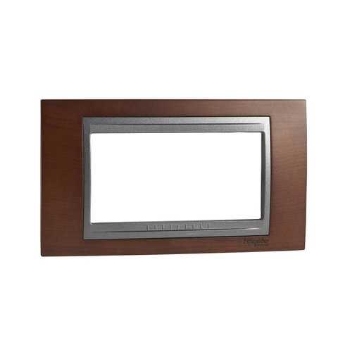 MGU66.104.2M4Unica Top - Kapak Çerçevesi - 4 Modül - Tütün/Graf