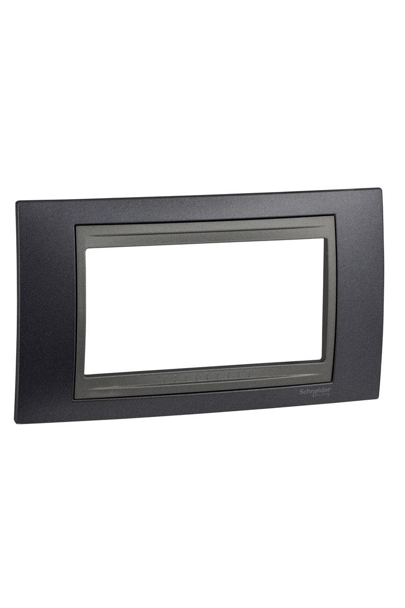 MGU66.104.297Unica Metalik gri-Grafit Dört Modül çerçeve