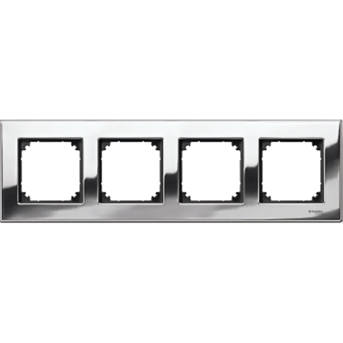 MTN403439
Merten Dörtlü çerçeve, M-Elegance Glass, Krom