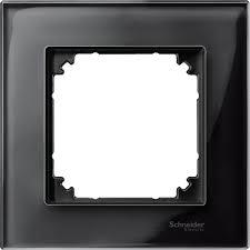 MTN404103Merten Tekli çerçeve, M-Elegance Glass, Oniks siya