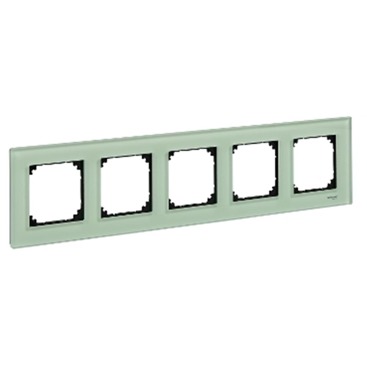 MTN404504
Merten Beşli çerçeve, M-Elegance Glass, Zümrüt yeş